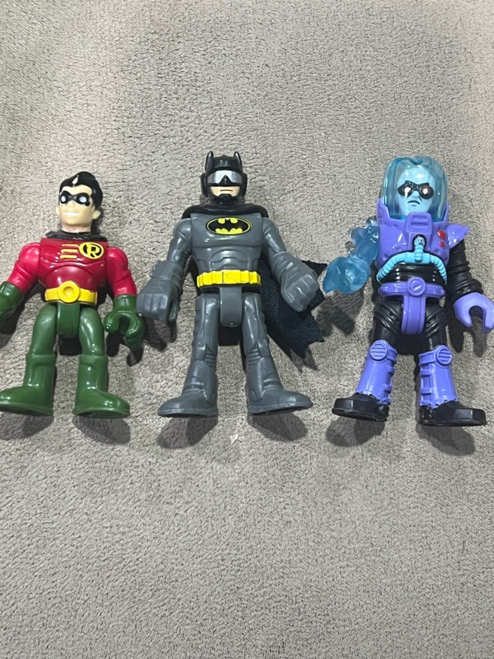Imaginext lot of 3 DC Comics Batman & Robin & Mr Freeze figure